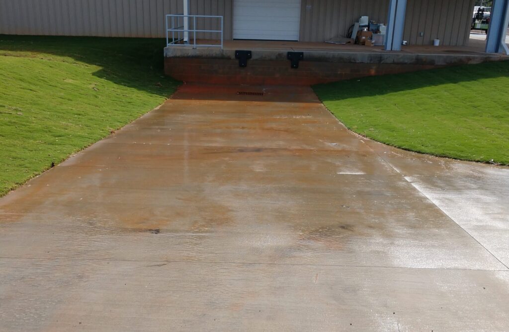 before red clay removal concrete