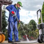 complete gear for pressure washing a driveway