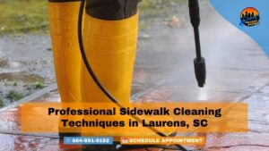 Professional Sidewalk Cleaning Techniques in Laurens, SC