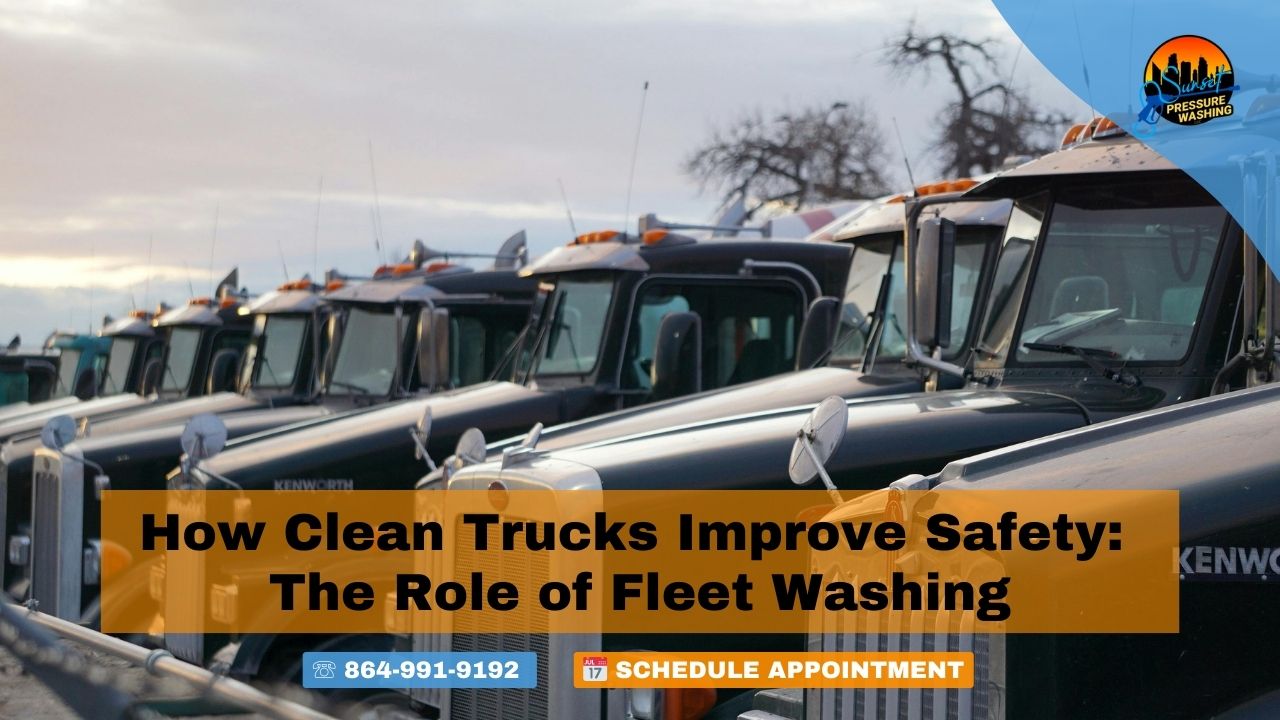 How Clean Trucks Improve Safety: The Role of Fleet Washing